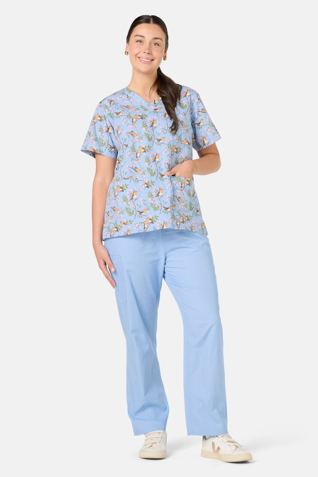 Princess Highway - Robin Mixed Scrub Set - light-blue