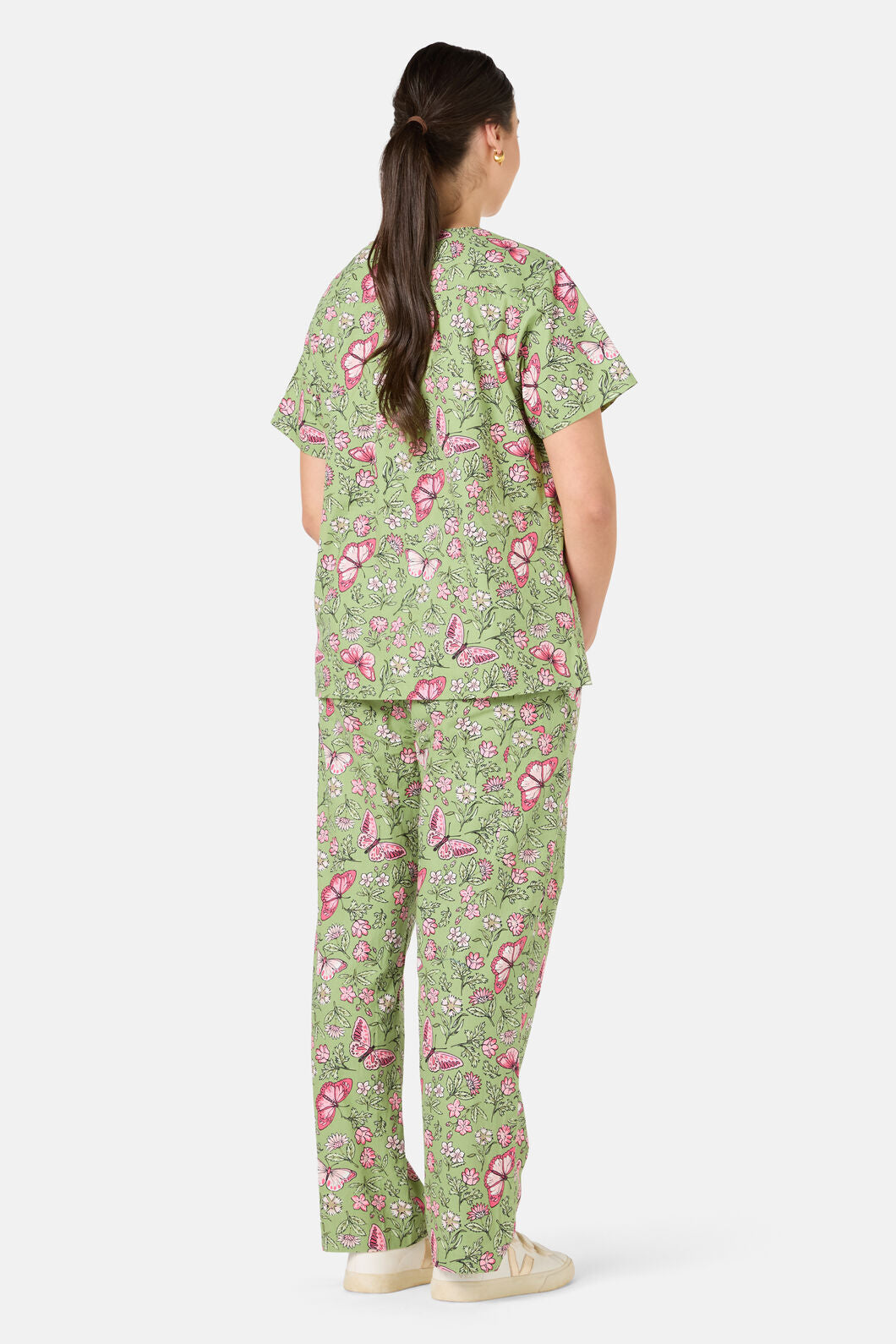 Princess Highway - Yvette Butterfly Scrub Set - green