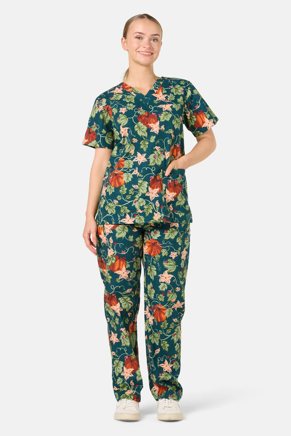 Princess Highway - Pumpkin Scrub Set - teal
