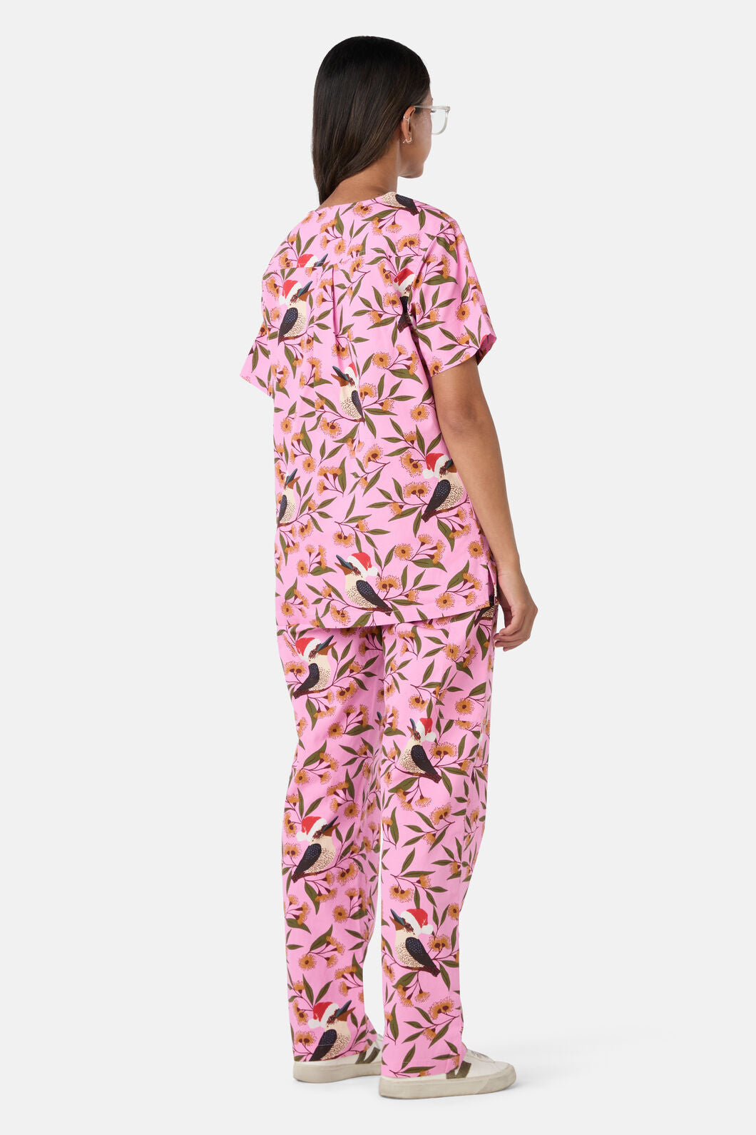 Princess Highway - Christmas Kookaburra Scrub Set - pink