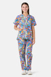 Princess Highway - Bush Christmas Scrub Set - blue