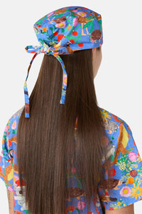 Princess Highway - Bush Christmas Scrub Hat - blue