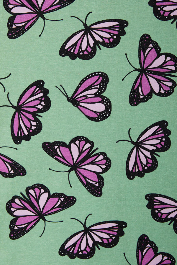 Princess Highway - Flutter Kids Frill Tee - green